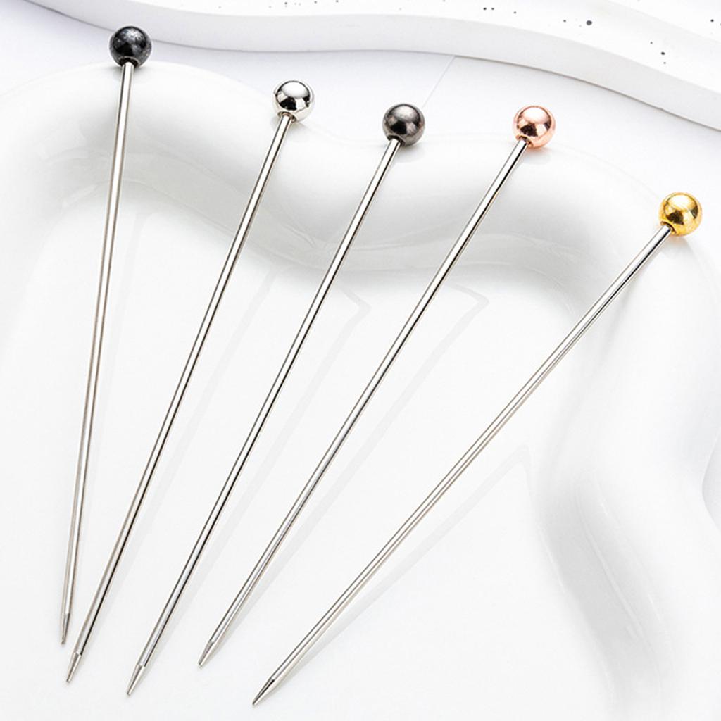 6Pcs Stainless Steel Cake Tester Stick Baking Tool Reusable Cake Testing Needles for Kitchen Home Bakery Tools Enduring