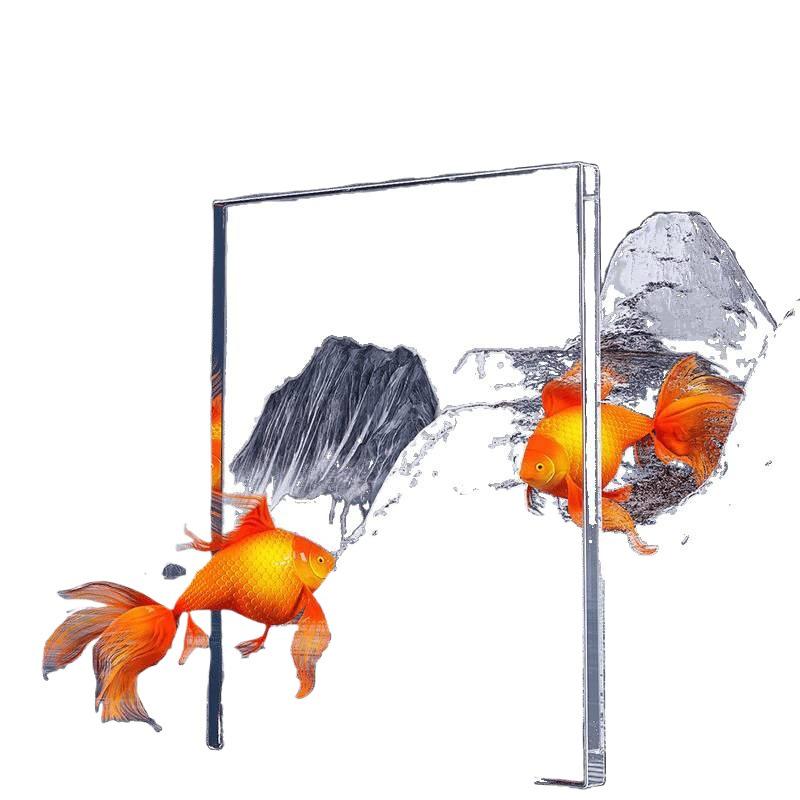 Transparent Ecological Fish Tank for Home or Balcony