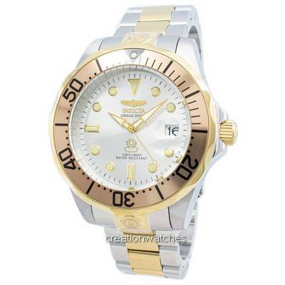 Мужские часы Invicta Pro Diver Grand Diver Автоматические 300M 3050 серебряный