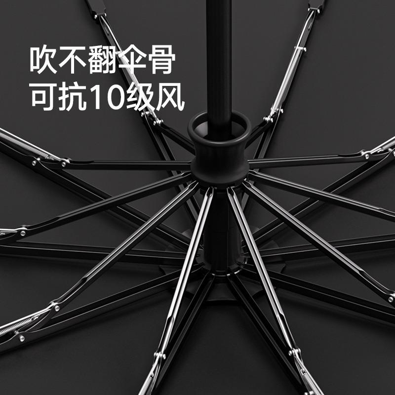 Nowy trzyczęściowy 10-żebrowy automatyczny parasol winylowy uchwyt słonecznikowy Morandi parasol przeciwsłoneczny upominkowy z nadrukiem