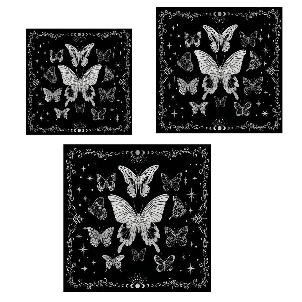 Divinations Tablecloth Butterfly Astrologys Tarots Cards Tablecloth Altars Cloth Divinations Board Game Accessory