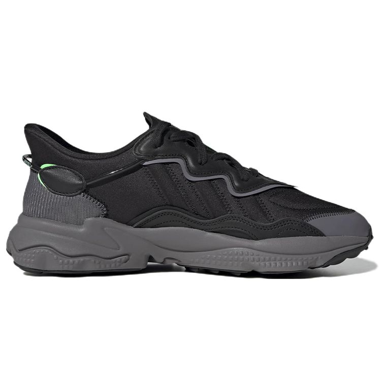 Adidas Ozweego Black Charcoal Screaming Green Men Sneakers Core-Black Charcoal-Solid-Grey HR1168