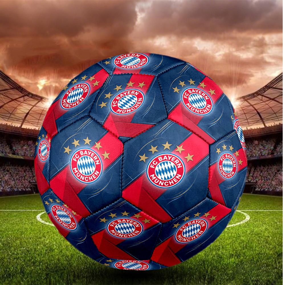 Bayern Monaco Pallone da Calcio Taglia 5 Alta Elasticità Pallone da Calcio Per Competizione All'aperto Allenamento Quotidiano Gioco