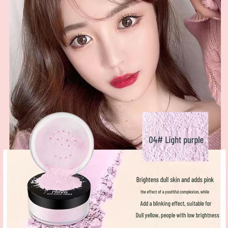 NOVO Mineral Skin-Friendly Waterproof & Sweatproof Setting Powder - Long-Lasting, Oil Control, Brightens Tone, Matte Finish