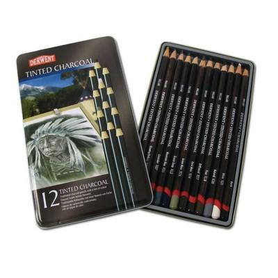 Derwent Tinted Charcoal Pencil Set