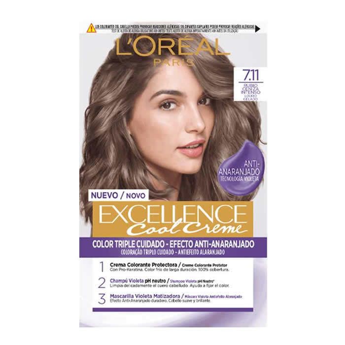 L'Oréal Excellence Cool Creme 7.11 - Teinture permanente Blond cendré intense 192 ml
