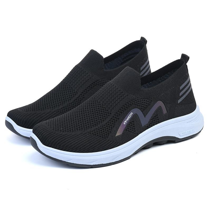 Spring and Summer Breathable Mesh Casual Shoes Comfortable Slip-On Sneakers for Men