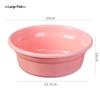 Round Plastic Household Washbasin – Versatile Basin for Laundry, Vegetables, or Dorms