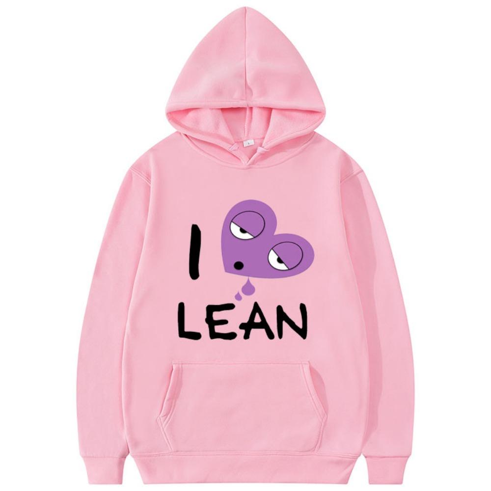 Bluza z kapturem z nadrukiem wzoru Chief Keef I Love Lean Bluzy Hip Hopowa Muzyka Bluza Moda Męskie Topy Streetwear dla Uroczych Kobiet