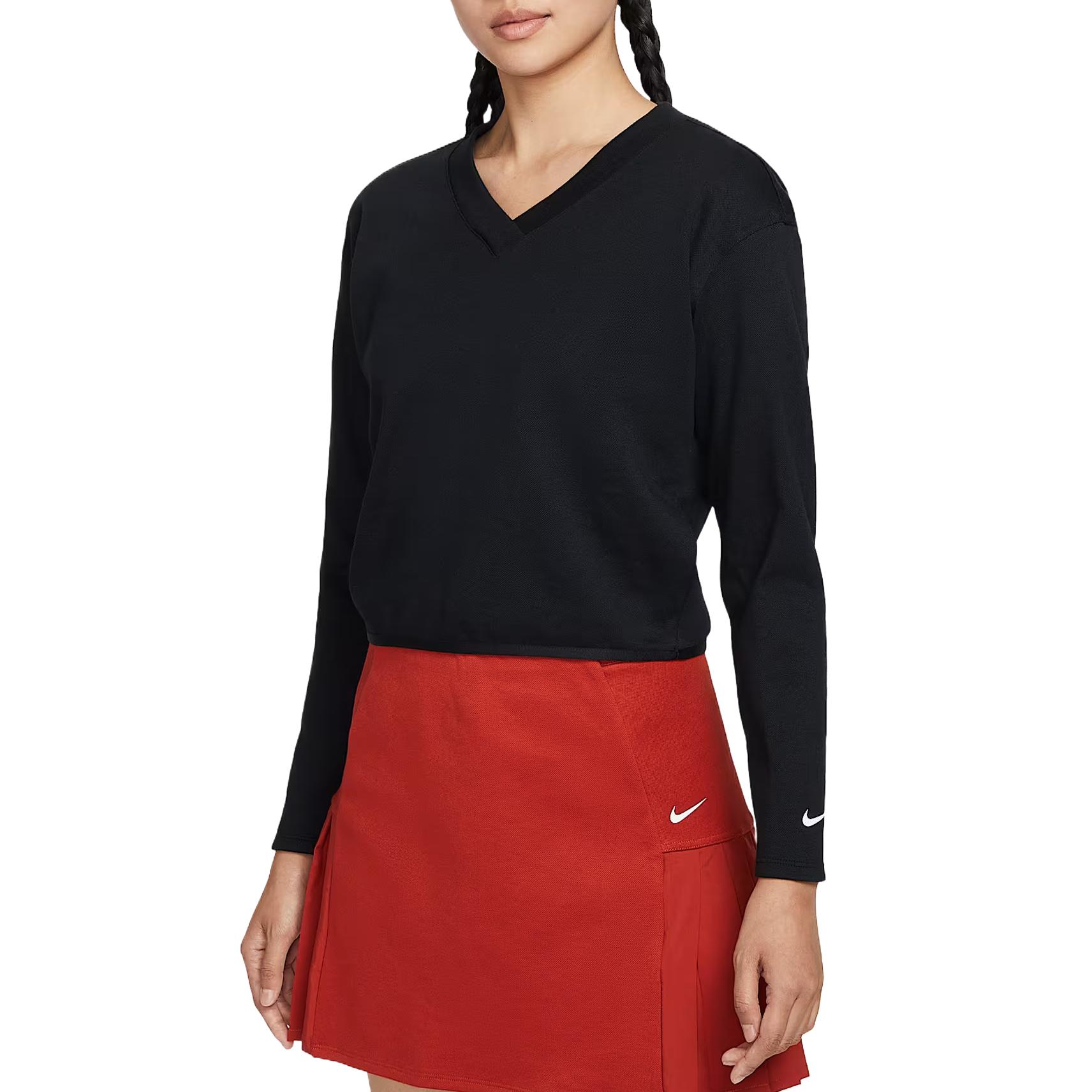 Nike Golf Clothing Women s Black V Neck Moderate IH1946-010 M