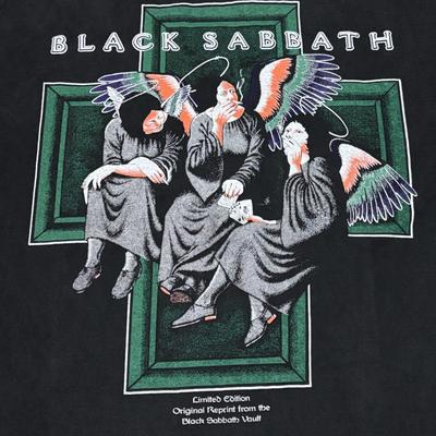 Vintage Black Sabbath Heaven & Hell Tour 1980 (L) Maglietta da concerto band anni '90 REPRINT