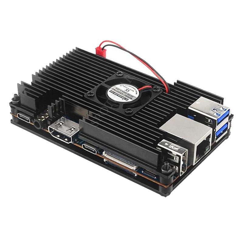 Orange Pi 5/5B Aluminum Case with Cooling Fan