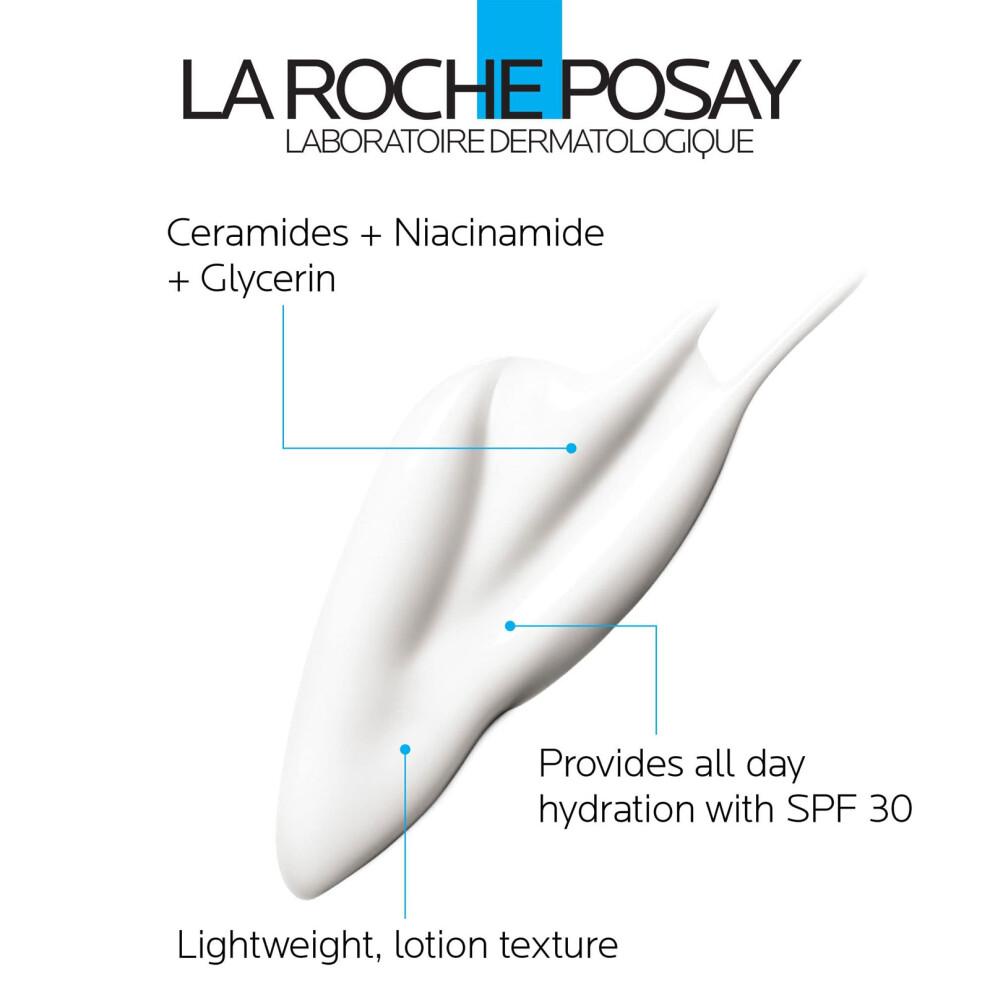 La Roche-Posay Toleriane Double Repair Face Moisturizer SPF 30, 75ml - Oil-Free Hydration, Barrier Repair for Sensitive, Acne-Prone Skin