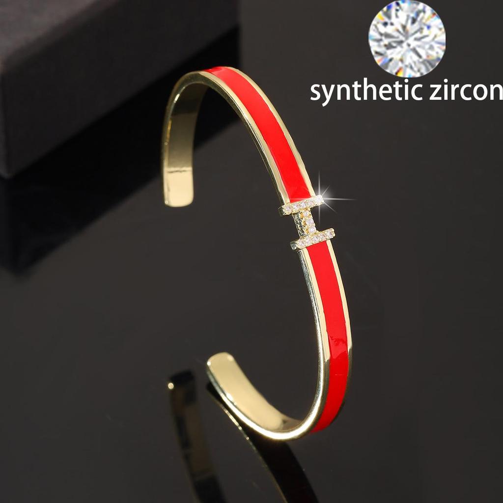 Zirkon Brieföffner Armreif: Exquisites High-End Pendlerarmband für Damen