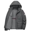 Men's Autumn/Winter Outerwear: Thickened, Warm, and Casual Jacket , Fleece-Lined Cotton Coat for Middle-Aged Men