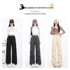 Handu Yishe Women's Convertible High-Waist Loose Cargo Wide-Leg Pants