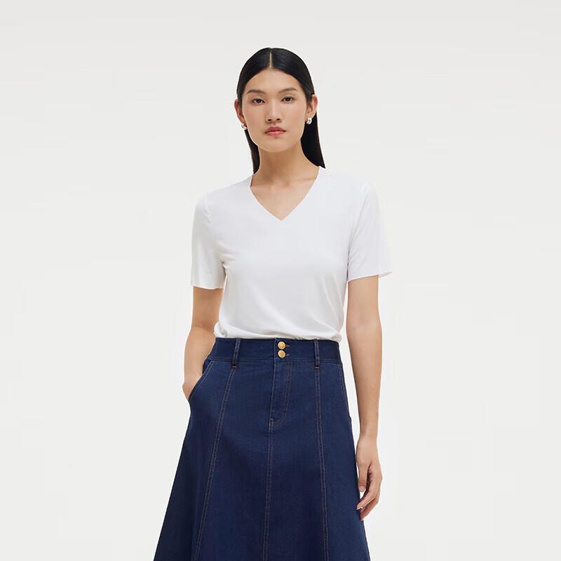 GOELIA Autumn Modal V-Neck Unisex T-Shirt 1C9L0B200