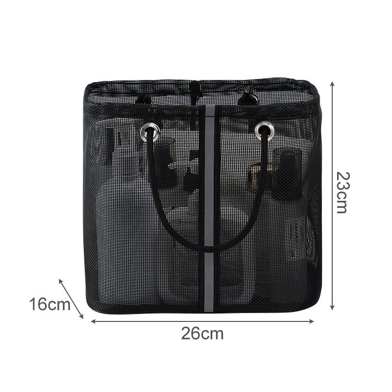 1pc Travel Portable Storage Bag Mesh Cosmetics Bag Toiletries Makeup Organizer Bag WaterProof Handbag Large Capacity Beach Bag