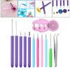 Quilling Needles Slotted Pen Tool Paper Kits Quilling Paper DIY Set for Card Making Beginners Handmade Glue Art