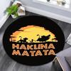 Lion pattern round rug,Carpet Rug for Living Room Bedroom Playroom ,Non-slip Floor Mat,Holiday Gifts and Birthday Gifts.