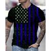 Vintage American Flag T-Shirt Fur Mens Short Sleeve Tops 3D Eagle Graphic Clothing Summer Casual Street Male Shirt Tees