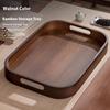 Gianxi Tea Tray Home 2025 New Small Tray Tea Cup Tea Tray Tea Set Storage Plate Solid Wood Tea Plate