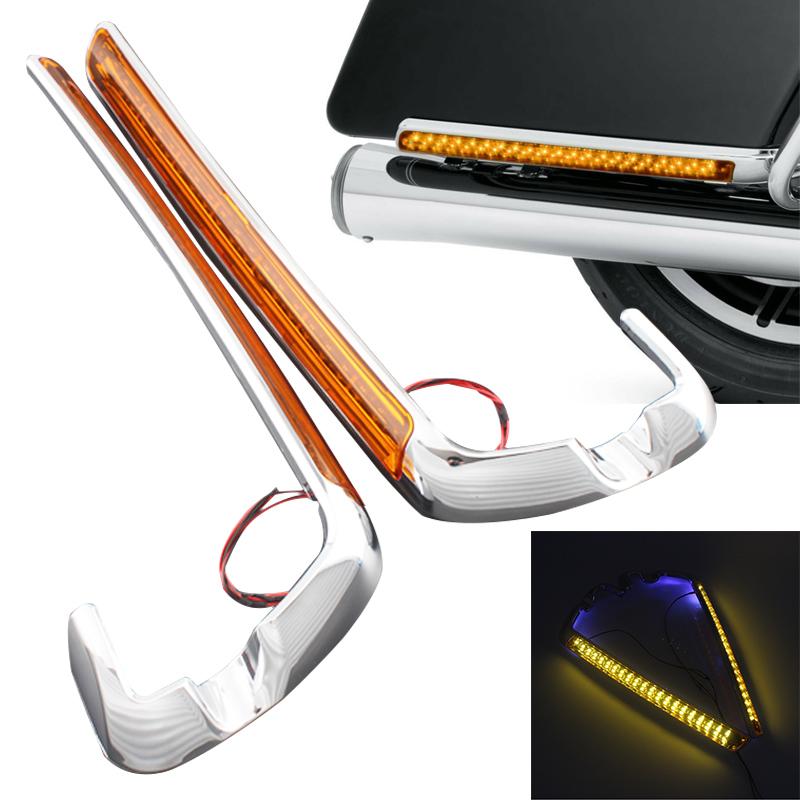 Motorcycle LED Saddle Bag Light Saddlebag Side Marker Light For Harley Touring Electra Street Road Glide FLHR FLHTK 2014-2020