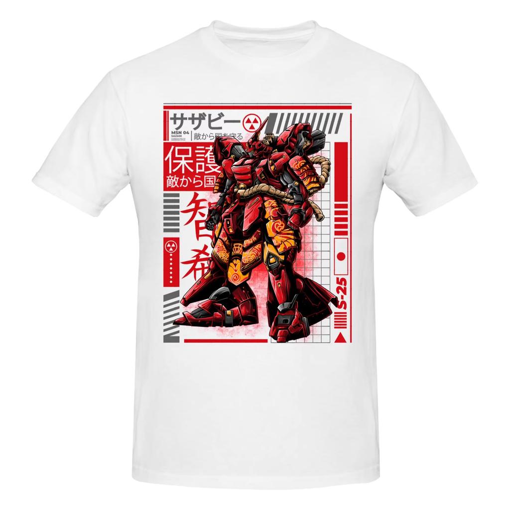 Mecha Warrior Gundam T Shirt for Men 2026 Cotton Freedom T-shirts Summer Short Sleeve Tee Shirt Slim Fit Clothing Gift