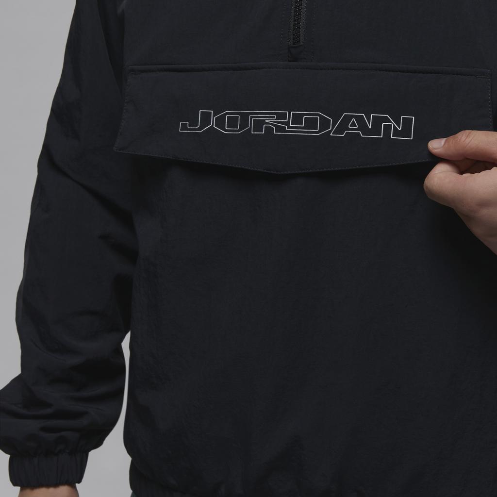 Jordan MVP Fashion Mikina s kapucí Pohodlná Bunda s dlouhým rukávem Pánská bunda Černá Plachetně bílá FV7441-010