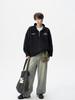 Men's Korean Style Trendy Half-Zip Stand Collar Hoodie - Autumn 2025 Loose Casual Jacket Top