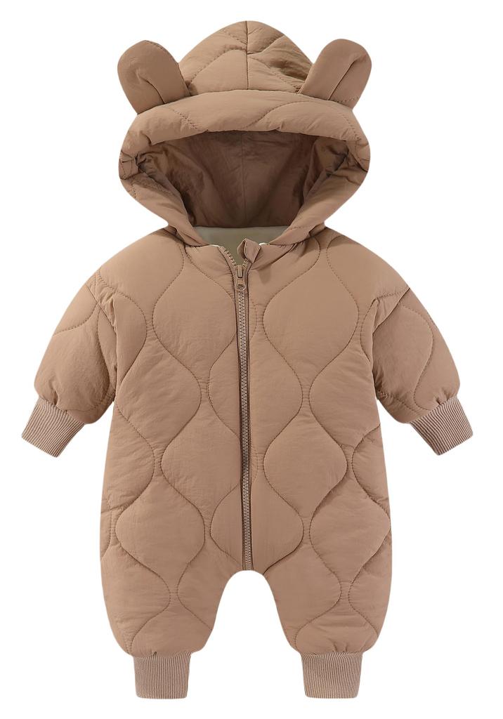 Maeau Newborn Baby Girl Romper for Fall and Baby Outdoor Cold Weather Long Bear Baby Light Size 73 Winter, Coat, One-Piece, Coverall, Sleeve, Design,