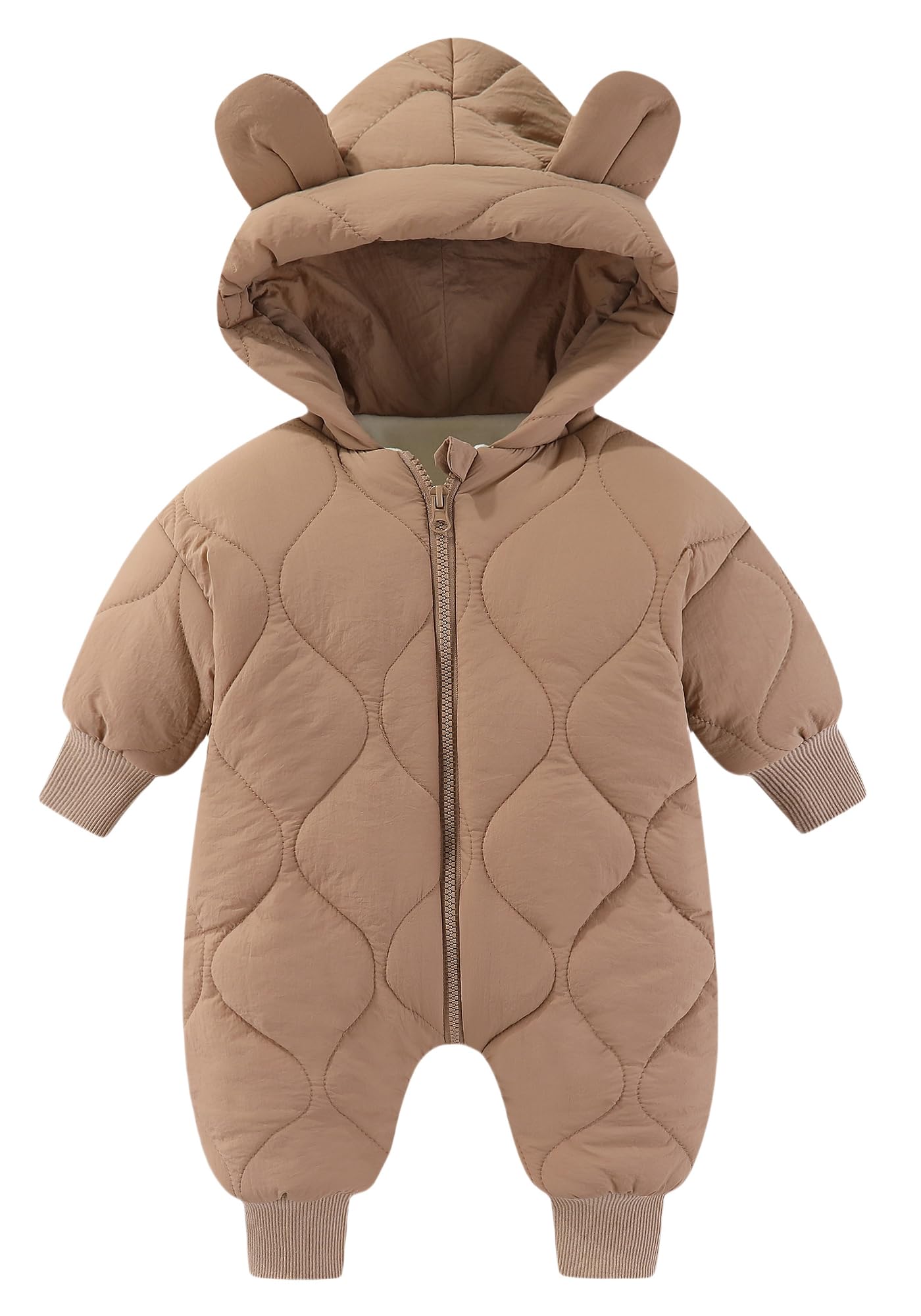 

Maeau Newborn Baby Outdoor Cold Weather Long Bear Baby Boys and Light Size 80 Autumn/Winter Romper, Coat, One-Piece, Coverall, Sleeve, Design, Cute,