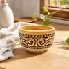 Wooden Serving Bowl Artisanal for Breakfast, Tea Lovers, Hosts