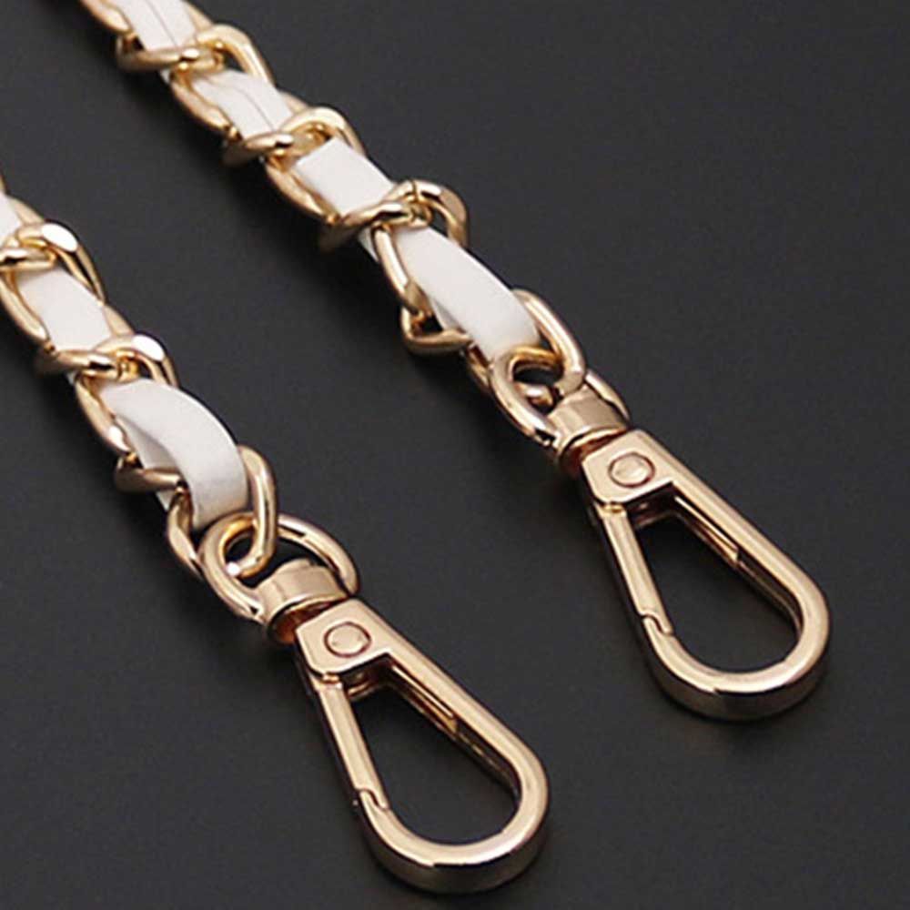 Bag Handle Replaceable hardware Bag Chain Metal Purse Strap Leather Bag Strap Crossbody Bag Belt