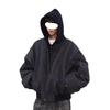 2026 Spring/Autumn Men's Trendy Loose Hooded Jacket - Fake Two-Piece, High Street Style