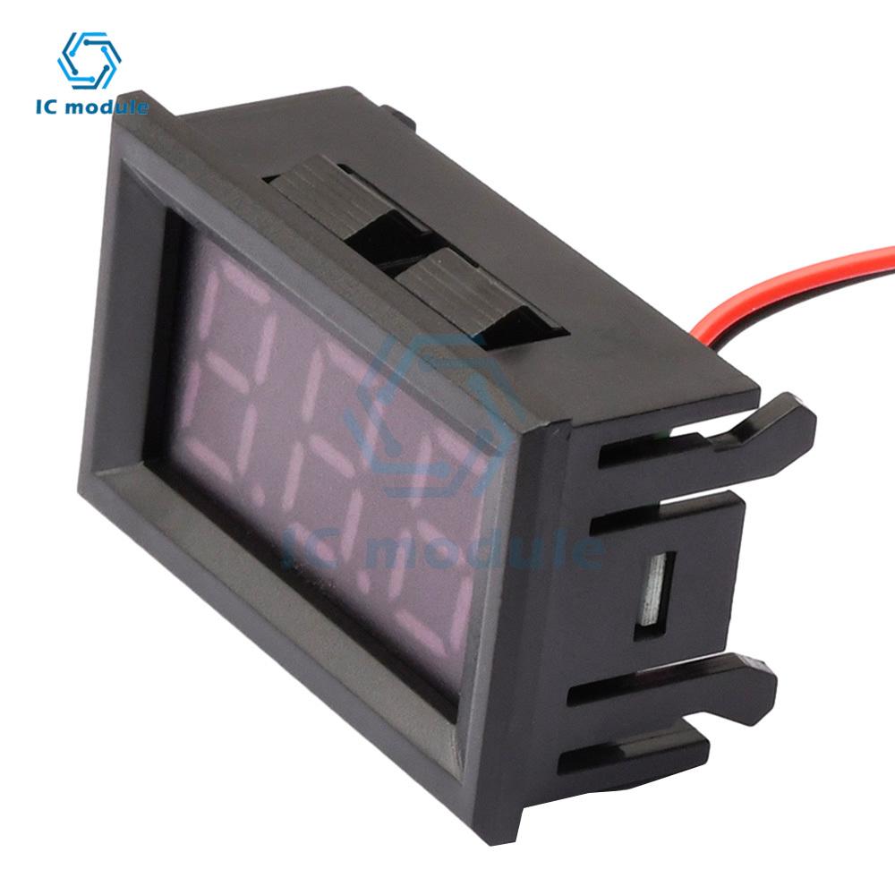 Mini LED Digital Display Voltmeter Detector DC 4.5-30V /DC4.7-30V/ DC5-30V Voltage Monitor Tester Gauge for Motorcycle Car