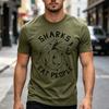 T-shirt Grafica Squali Mangiano Persone Cool Stampa Squalo Cartone Animato Maglietta Unisex Unisex Morbido Cotone Girocollo Manica Corta Streetwear alla Moda