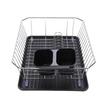 Dish Drying Rack Iron Dish Drainer Rack with Utensil Holder for Kitchen Counter Sink Spoons and Forks