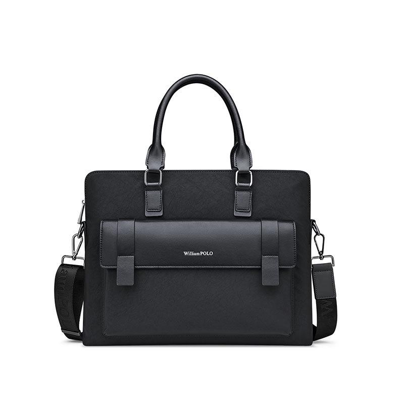 

Мужской портфель и сумка-кроссбоди для ноутбука премиум-класса Emperor Paul чёрный