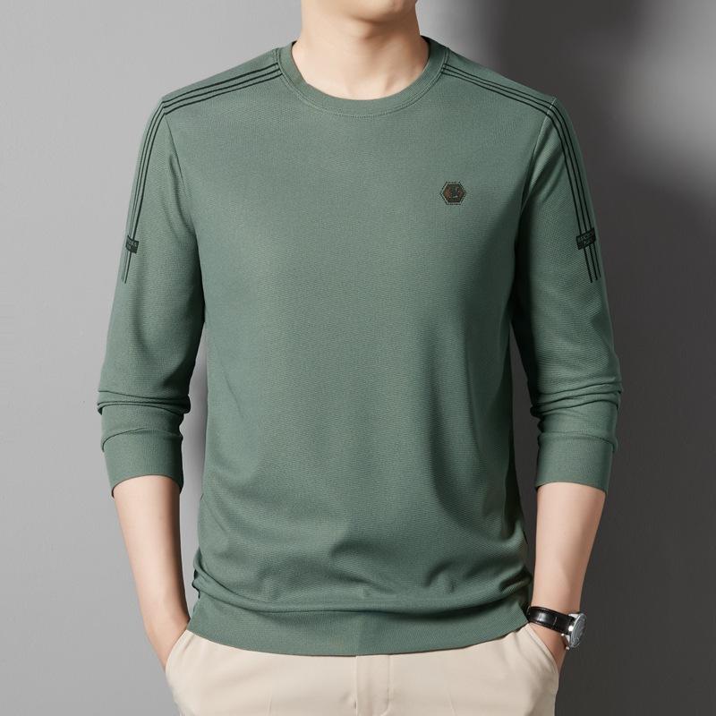 Hanorac pentru bărbați Toamnă Nou Tricou pulover cu gât rotund Modă pentru bărbați Versatil Casual Cămașă de bază