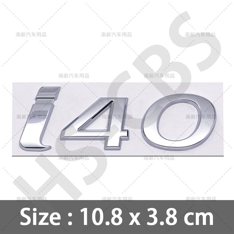 Stile Auto Cromato Metallico 3D Lettere Emblema I10 I20 I30 I40 Badge Posteriore del Bagagliaio Per Hyundai Targhetta con Logo Adesivi Accessori Auto