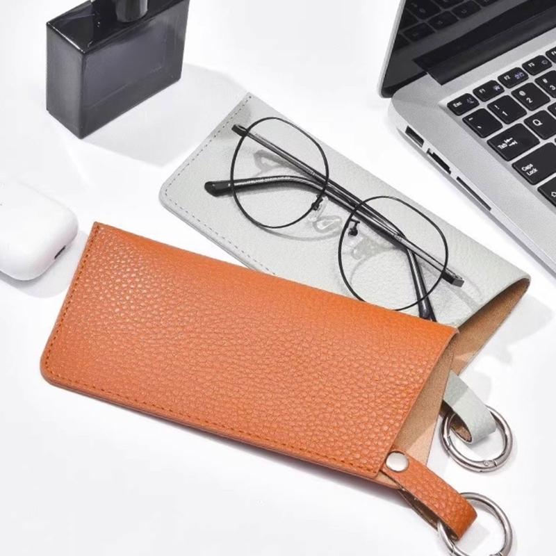 Portable Hanging Glasses Storage Bag Lightweight PVC Design Waterproof Protective Case With Soft Lining For Eyewears Care