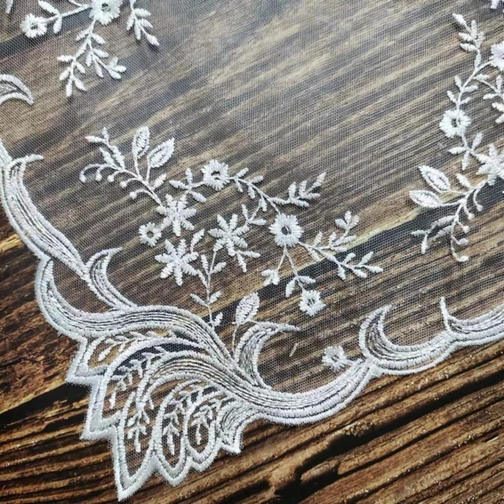 Lace Table Placemat Square Coaster Antique European Embroidery Table Mat  Bar