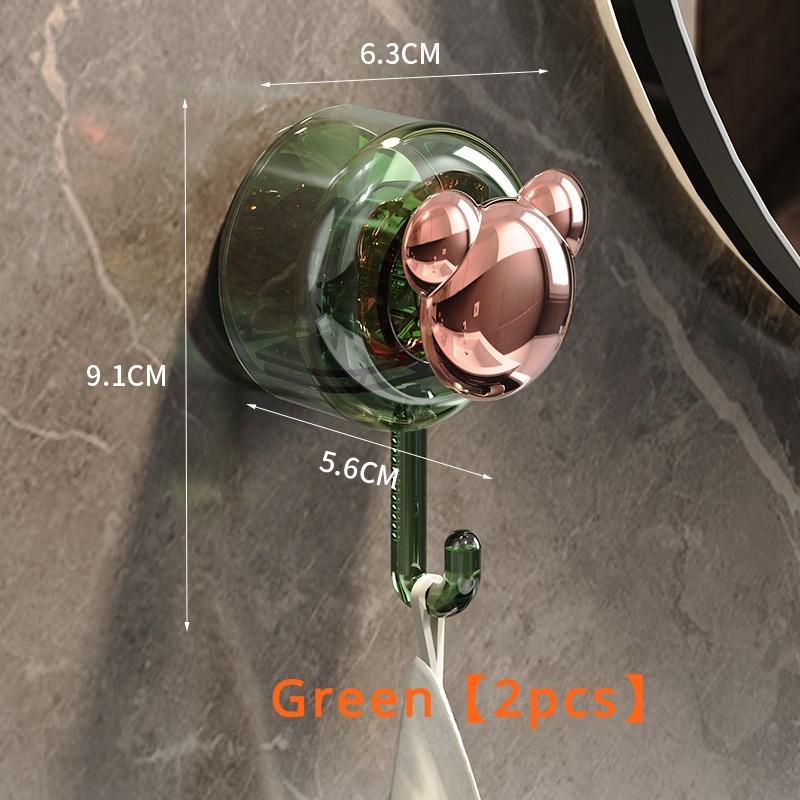 Bär Saugnapfhaken ohne Bohren, Küche, Badezimmer, Handtuchhalter, stark belastbarer Wandvakuumsaugnapf