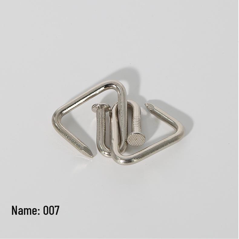 

Креативный ретро набор из девяти переплетающихся металлических колец-головоломок