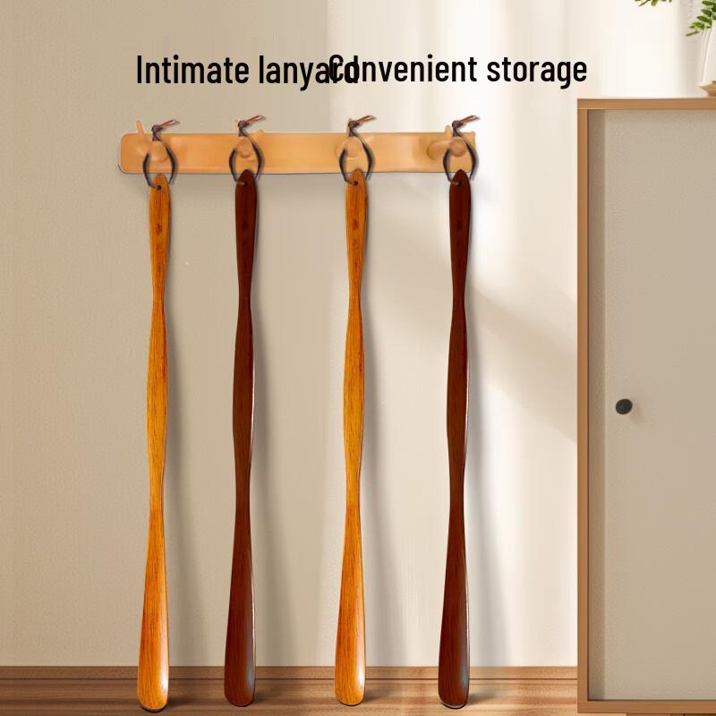 Extra-Long Solid Wood Shoehorn