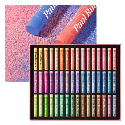 Paul Rubens Oil Pastel Set (Macaron 48 Colors) - Extremely Soft and Blendable for Sketching, Decorative Art, and Oil Painting Effects - Perfect for Be