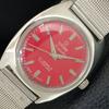 RELÓGIO MASCULINO VINTAGE SUÍÇO TITONI AIRMASTER TITOFLEX DE CORDA MANUAL VERMELHO a705113-1