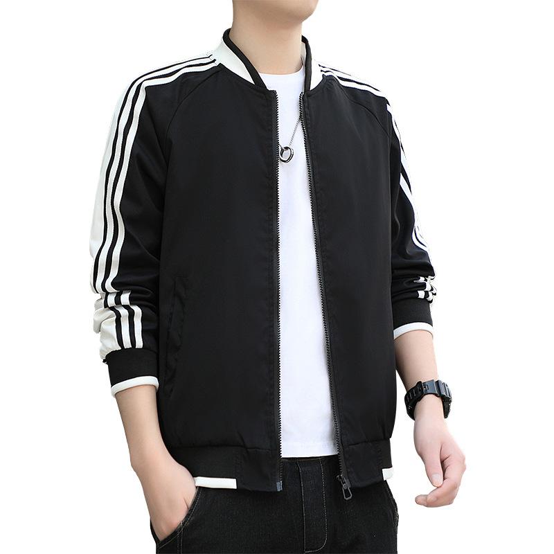 Jacket Men 'S Baseball Collar Fashion Sports Top Men 'S Large Size Casual Stand Collar Men 'S Jacket