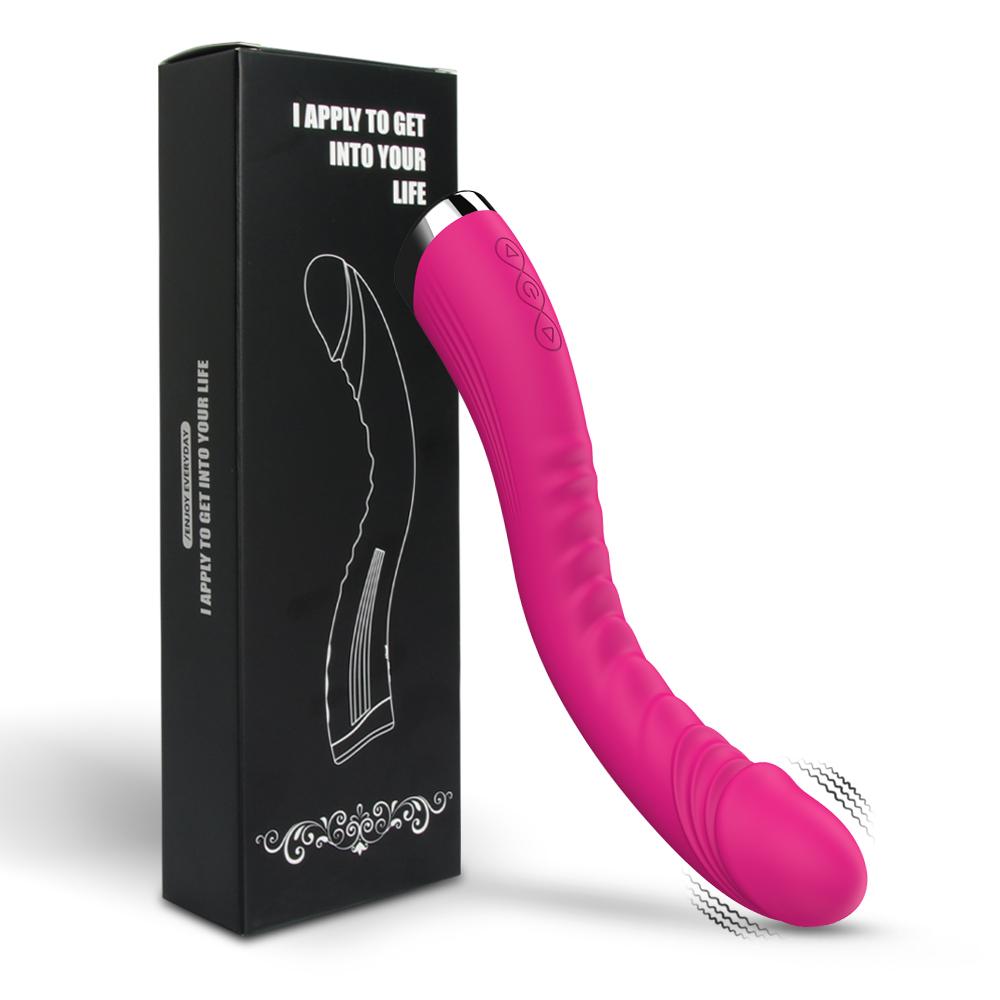 Vibrator lung Dildo Jucării sexuale pentru femei Baghetă magică Vibro puternică Clitoris și Stimulator punct G Masturbare feminină Produse pentru adulți